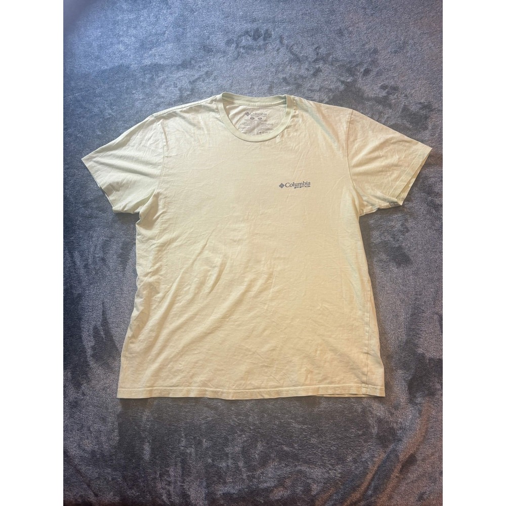 Columbia Mens PFG Graphic Tee XL Pale Mint Conserve Protect Preserve T-Shirt